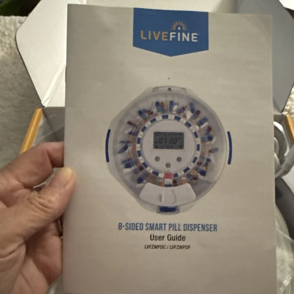 LiveFine Automatic Pill Dispenser 28-Day Locking Medication Organizer Complete